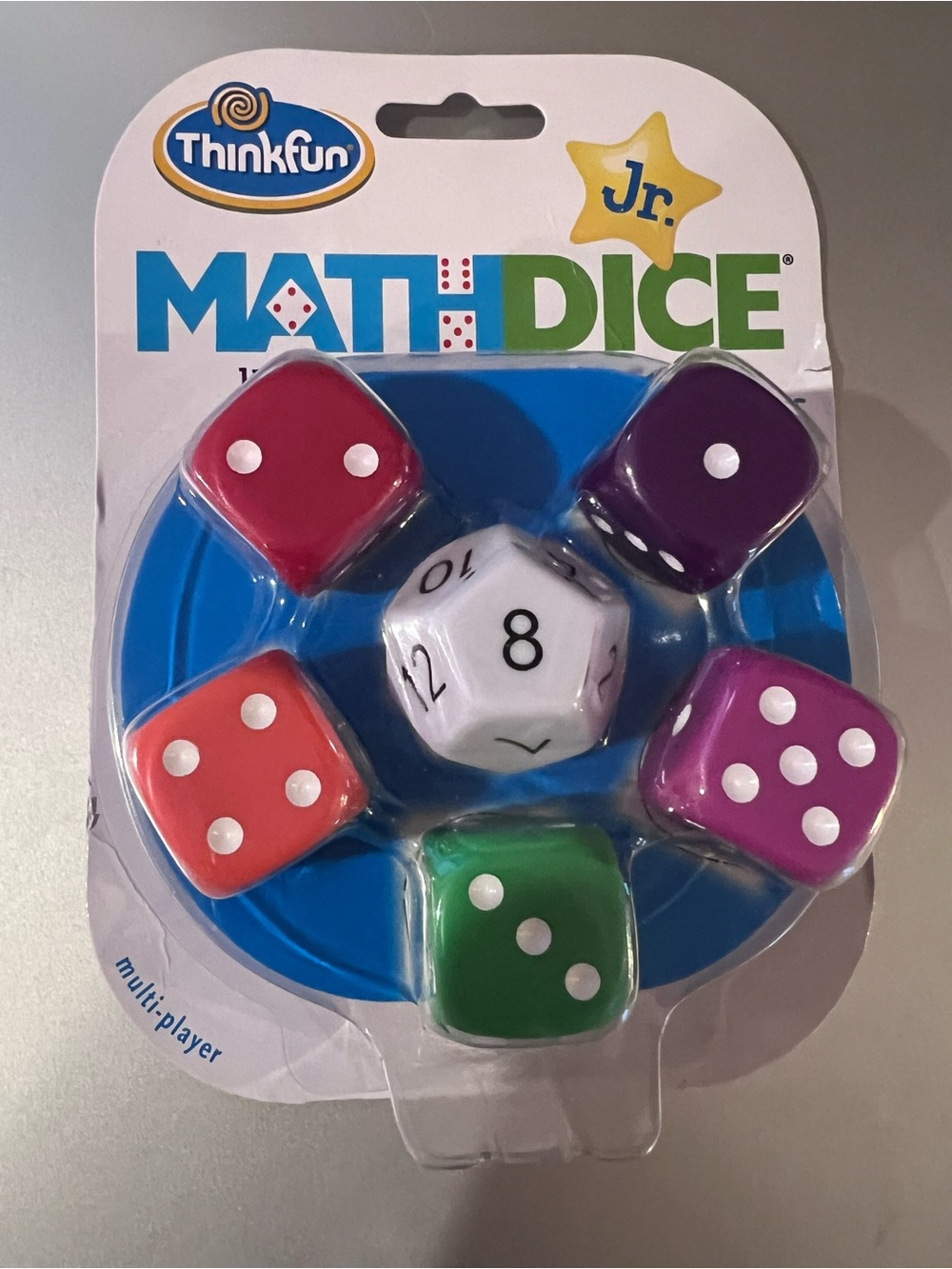 Jr. Math Dice Kids Learning Game - Multicolor